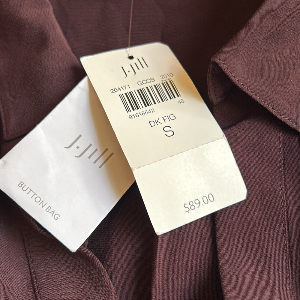 J. Jill Long Button Up Tunic Blouse - Picture 8 of 11